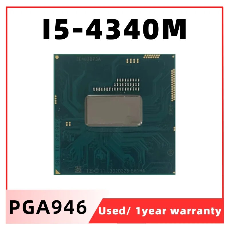 ھ I5-4340M CPU μ, FCPGA946, 2.90GHz-3.60GHz L3 = 3M I5-4340M